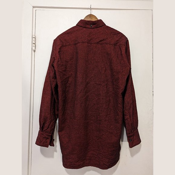 RAISED BY WOLVES - Two-length thick cotton red shirt - Picture 4 of 7